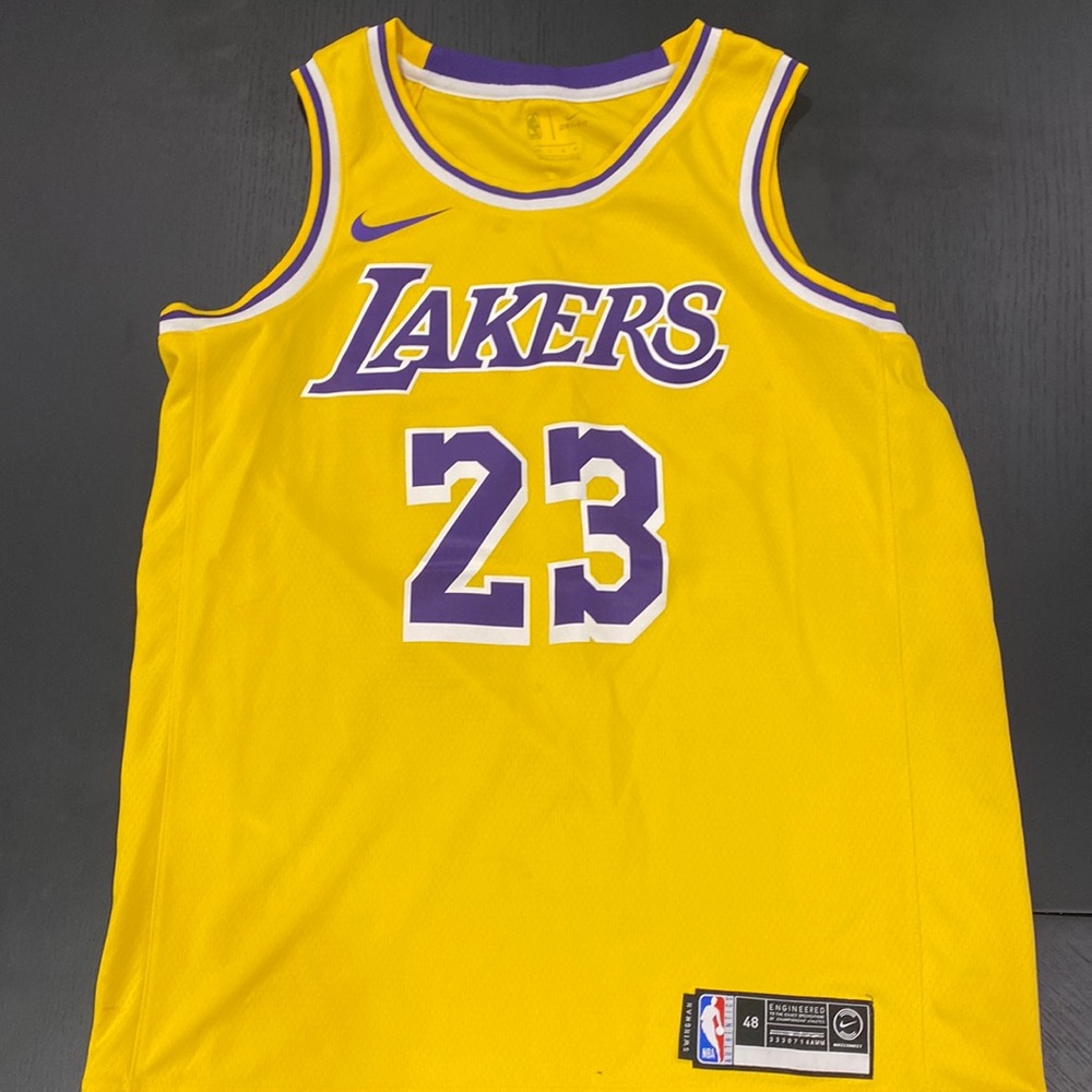 Lebron James Los Angeles Lakers Jersey - Gold - Size Large